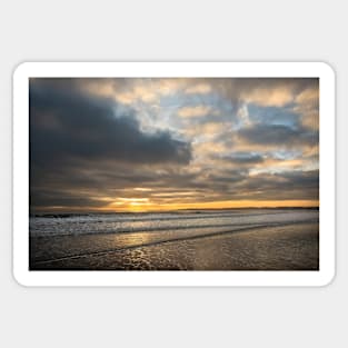 Dawn on the Northumberland Coast. Sticker